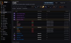 Guild Wide Profession Tracking