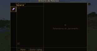 interfaz de las misiones