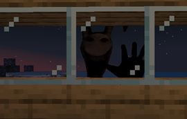 HE WONT STOP POUNDING ON THE WINDOW
