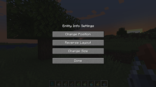 Settings menu
