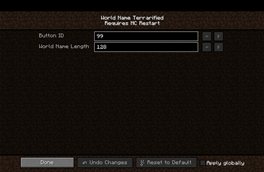 MC Restart Config Category (Version 1.2)