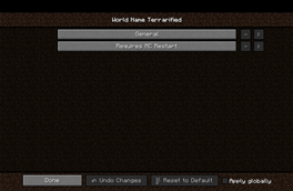 Configuration categories (Version 1.2)