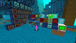 The items of the mod, including 2 unused ones! (the sign that doesn't work and the laser gun that doesn't work)