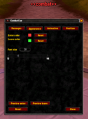 CombatCue menu