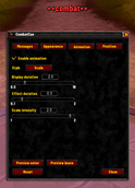 CombatCue menu