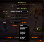 Addon Profile Drop-down Options