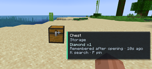 Chest showing items