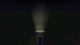 Coloring through half-transparent blocks