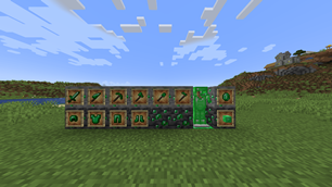Emerald tools and armor