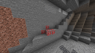 Rubies in a cave