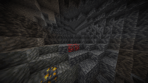 Rubies in a deep cave