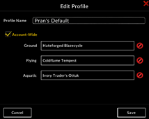 Profile Configuration