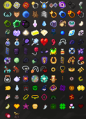 Tons of baubles waiting to be collected
