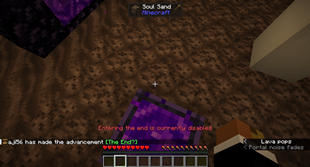 End portal after (with respawn anchor, skips these if nether is also disabled)