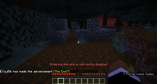 End portal after (world spawn)