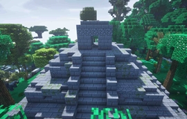 A jungle temple.