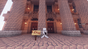 Leave before you die, a phrase found at this entrance