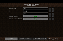 Visual settings in 1.3