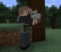 Bandit with a submachine gun
