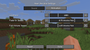 Sound settings