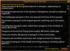 Import window