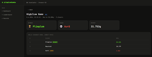 Website High-Low stats (WIP)