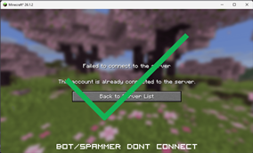 Bot/spammer dont connect