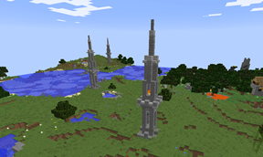 These are the pillars that dot the Overworld, making all kinds of monsters show up in places they shouldn't.