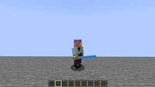 Blue laser sword model