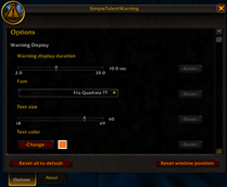 Options-windows