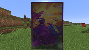 Mall's stain glass window