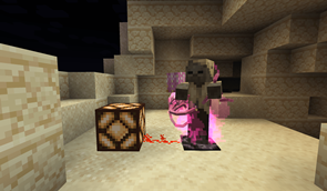 A Husk with Mandom activating the Polished Meteorite Pressure Plate!