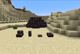 The Polished Meteorite Blocks collection placed near a fallen Meteorite