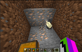 Mining with pickaxe tiers