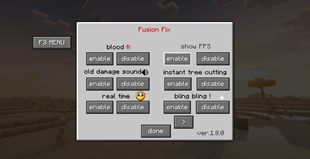 fusion fix menu