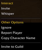 Right Click Whisper Frame