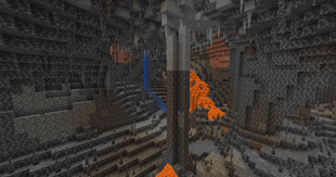 Cave with v2.2 stalagmites and stalactites