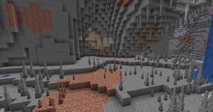 Cave with v2.2 stalagmites and stalactites