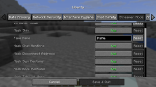 In-Game Config Screen