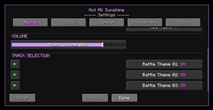 A small glance into the settings menu.