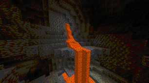 Lava waterfall