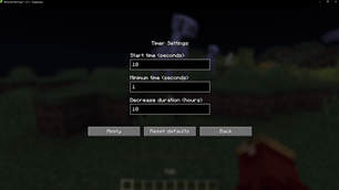 Timer Settings