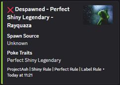 Discord Despawned Announcement
