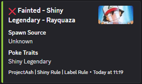 Discord Fainted Announcement