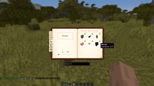 The Catalog that Tracks all of the mobs and crops youve discovered