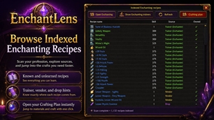 Browse Indexed Enchanting Recipes