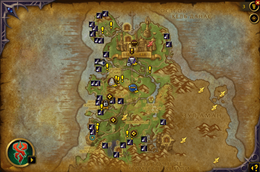 Ore spots on the Map