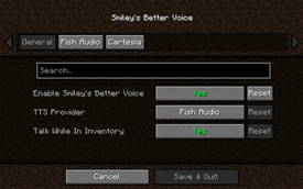 New Config Page
