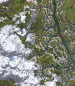Mountain Streams Map View (Streams Reflowing + Still Life)