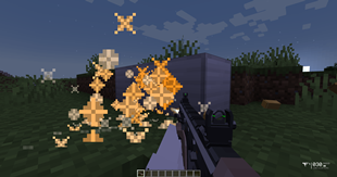 Bullet impact on iron block